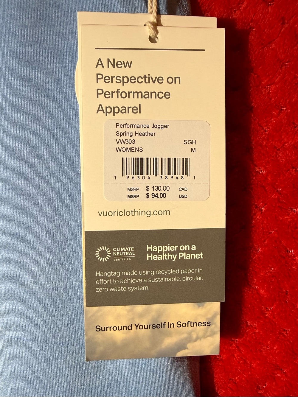 Vuori Light Blue Women's Joggers - Picture 3 of 6